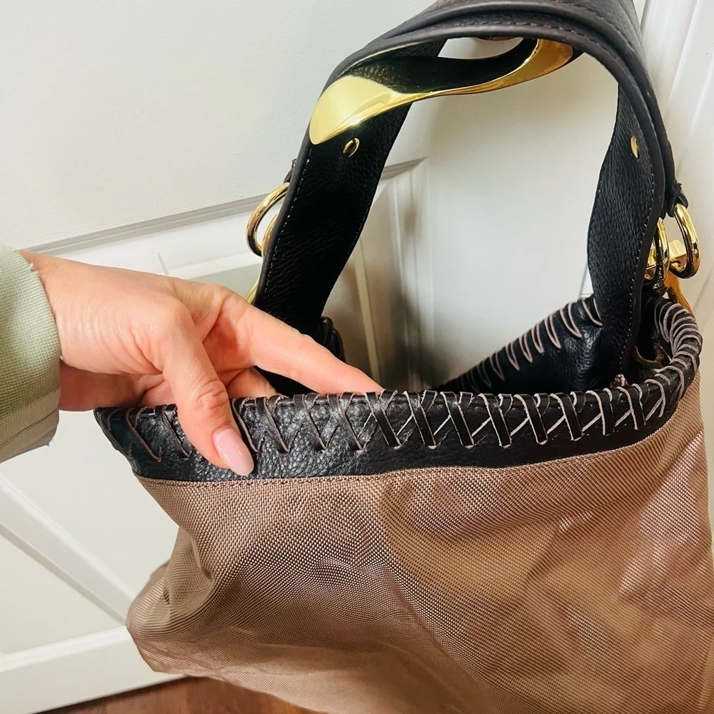 Elegant Brown Hobo Bag Paris75